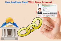 Link Aadhar to Bank A/c